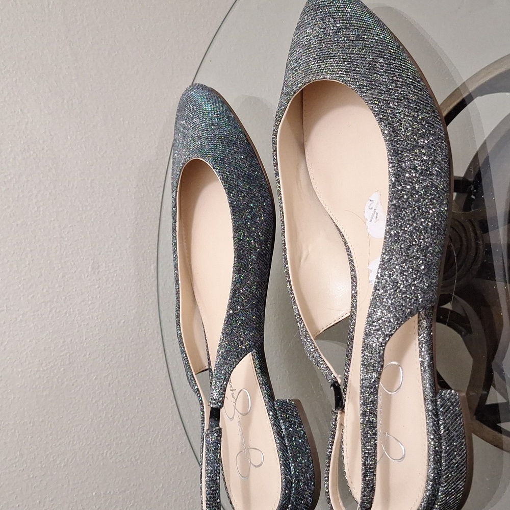 Jessica Simpson Glittery Slingbacks - Picture 7 of 9